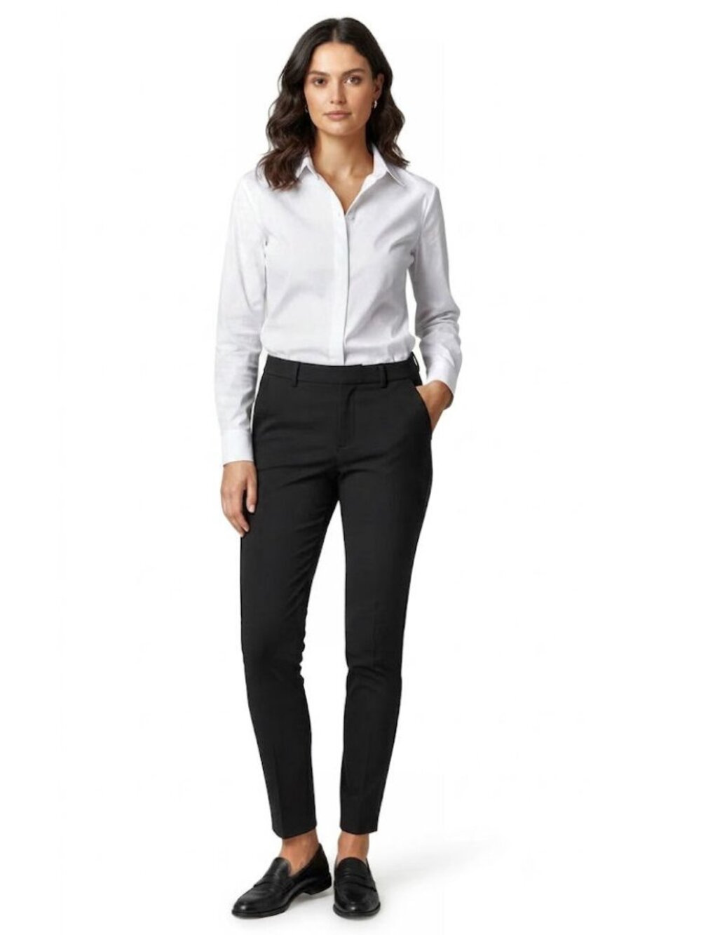 Dolce & Gabbana Slim Fit Trousers, Black, Women's Size 42 IT, US 6